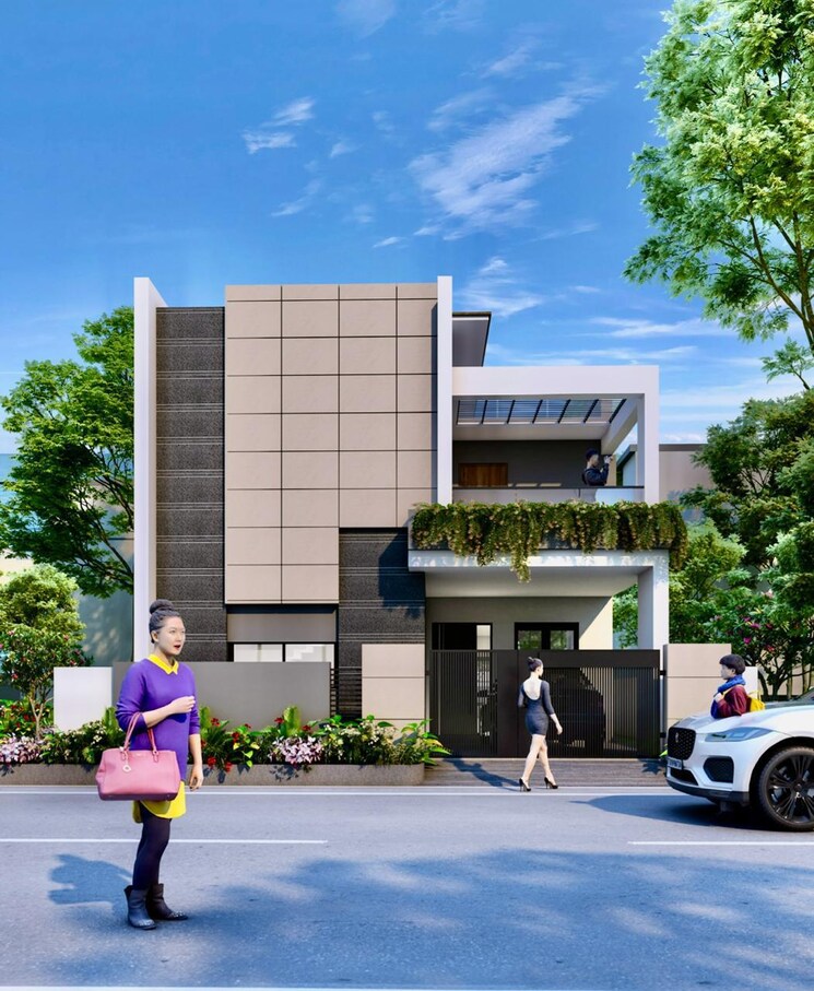 Exterior View, ajit singh nagar 3 Bedroom 2600 Sq.Ft. Villa In Ajit Singh Nagar Vijayawada 7990425