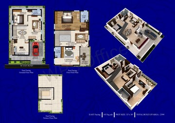 Floor Plan in 4 BHK Villa at Patancheru Shankarpalli Road – for Sale