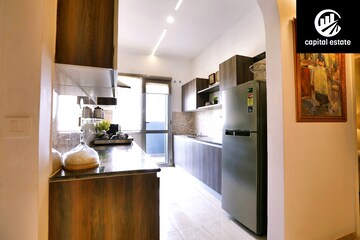 Kitchen in 3 BHK Apartment at Sushma Crescent, Dhakoli Village – for Sale