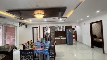 Living Room in 4 BHK Apartment at Prestige High Fields, Gachibowli – for Rent