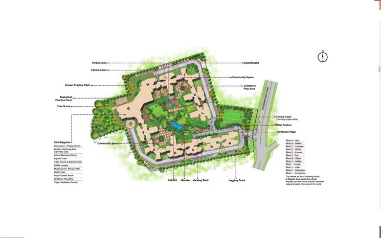 Master Plan, brigade-cosmopolis 2 Bedroom 1250 Sq.Ft. Apartment In Whitefield Bangalore 7991412