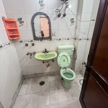 Bathroom in 2 BHK Builder Floor at Panchsheel Vihar – for Rent