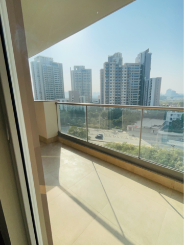 Balcony in 2 BHK Apartment at Tata La Vida Codename Gateway Select, Bajghera – for Rent