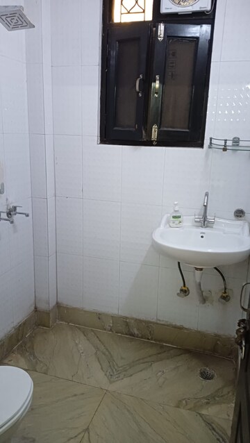 Bathroom in 2.5 BHK Builder Floor at Prashant Vihar – for Rent