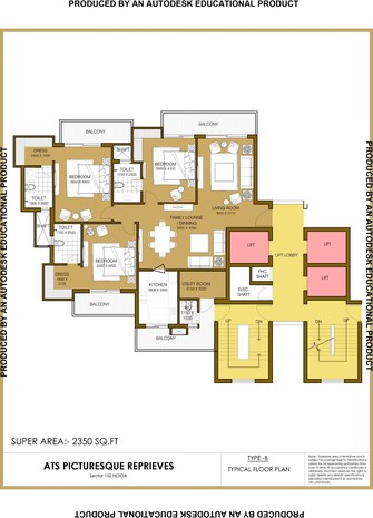 3 BHK Apartment For Resale in ATS Picturesque Reprieves Sector 152 Noida  7991660