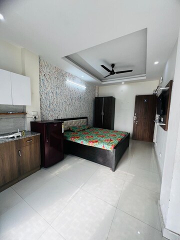 Kitchen in 1 RK Builder Floor at Ansal Sushant Lok I, Sector 43 – for Rent