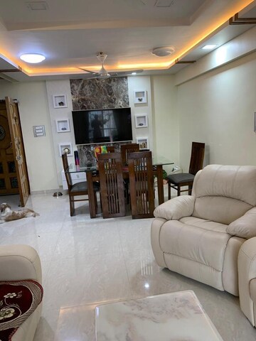 Living Room in 4 BHK Penthouse at Balaji Garden CHS, Kopar Khairane – for Sale