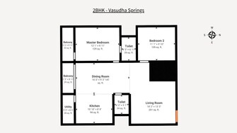 2 BHK Apartment For Resale in Vasudha Springs Kr Puram Bangalore  7992061