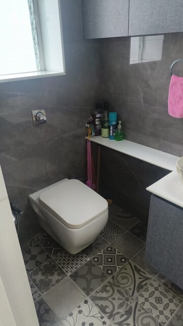 Bathroom in 1 BHK Apartment at Lodha Crown Quality Homes, Majiwada – for Sale