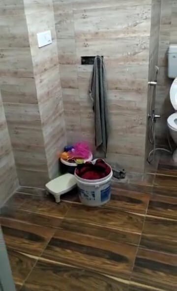 Bathroom in 2 BHK Builder Floor at Nirman Vihar – for Rent