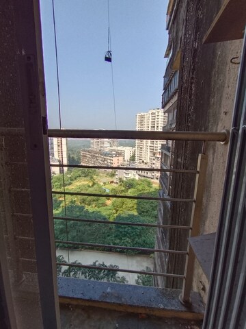 Balcony in 2 BHK Apartment at Royal Palms Garden View, Goregaon East – for Rent