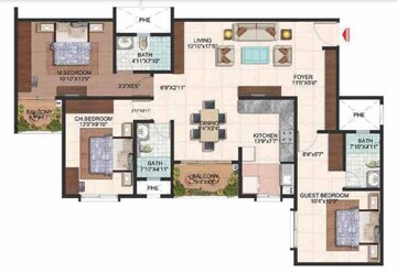  3 BHK Apartment at Brigade Meadows Plumeria, Kanakapura Road – for Sale
