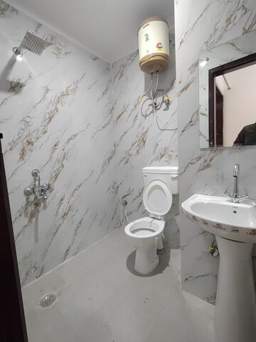 Bathroom in 1 BHK Builder Floor at Freedom Fighters Enclave – for Rent