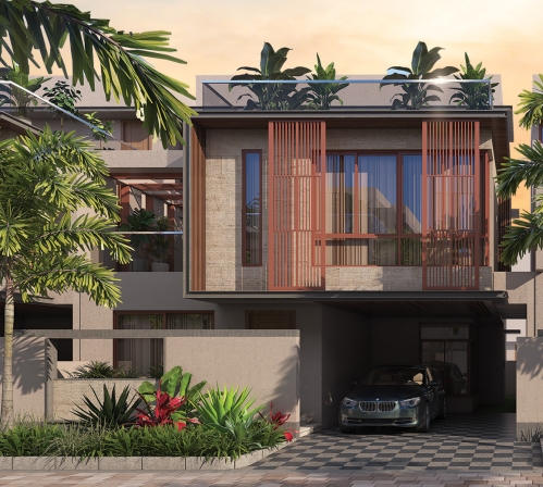 4 BHK + Pooja Room,Servant Room,Study Room Villa For Sale in MJR Divine Meadows