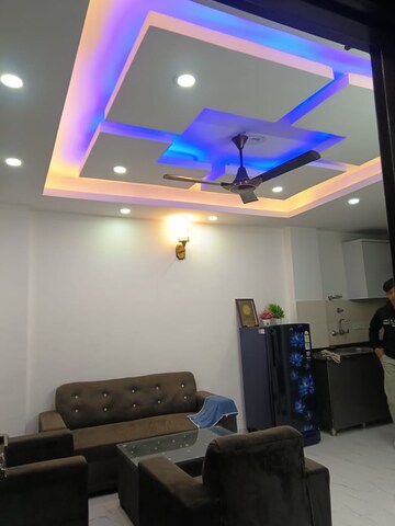 Living Room in 1 BHK Builder Floor at Freedom Fighters Enclave – for Rent