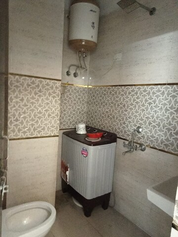 Bathroom in 1 BHK Builder Floor at Freedom Fighters Enclave – for Rent