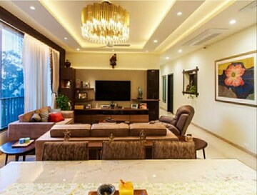 Living Room in 2.5 BHK Apartment at Oberoi Realty Woods, Goregaon East – for Rent
