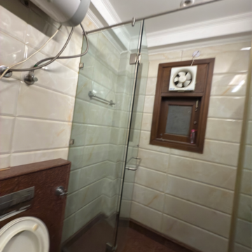 Bathroom in 3 BHK Builder Floor at Greater Kailash I – for Rent
