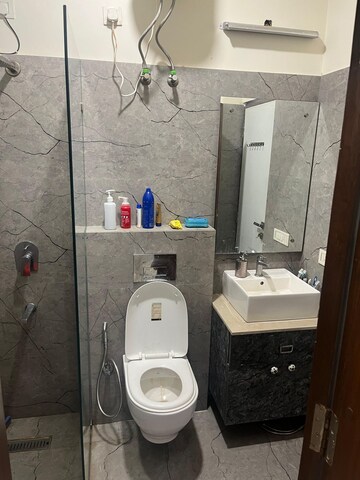 Bathroom in 3 BHK Builder Floor at Kohli One Malibu Town, Sector 47 – for Rent