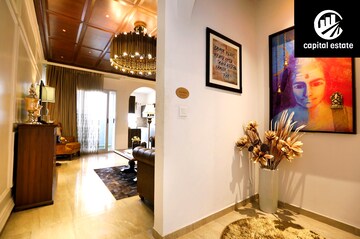 Living Room in 3 BHK Apartment at Sushma Crescent, Dhakoli Village – for Sale