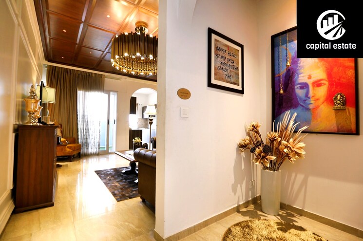 Living Room, sushma-crescent 3 Bedroom 1860 Sq.Ft. Apartment In Dhakoli Village Zirakpur 7996459