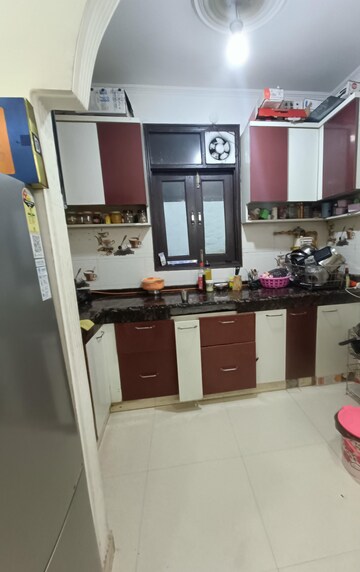 Kitchen in 2 BHK Builder Floor at Freedom Fighters Enclave – for Rent