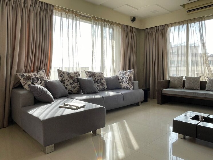 Living Room, kanakia-spaces-challenger 5 Bedroom 4200 Sq.Ft. Penthouse In Kandivali East Mumbai 7997061