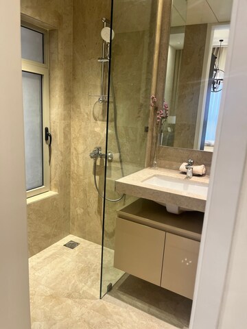 Bathroom in 4 BHK Apartment at Hiranandani Lake Enclave, Ghodbunder Road – for Sale