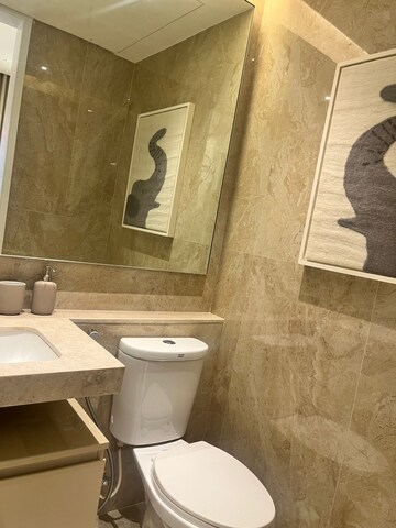 Bathroom in 3 BHK Apartment at Hiranandani Lake Enclave, Ghodbunder Road – for Sale