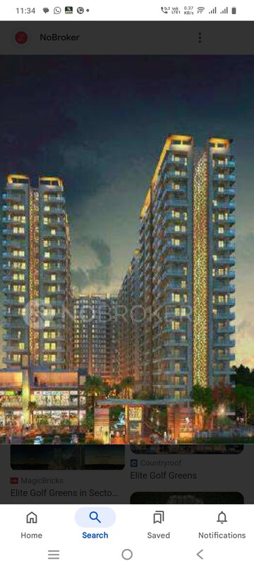 3 BHK Apartment For Rent in Elite Golf Green Sector 79 Noida  7997288