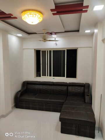 Living Room in 1 BHK Apartment at Ideal Tower III, Mira Road – for Sale