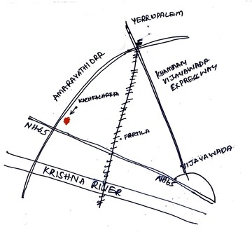  Plot – Map Location View at Kanchikacherla - for Sale