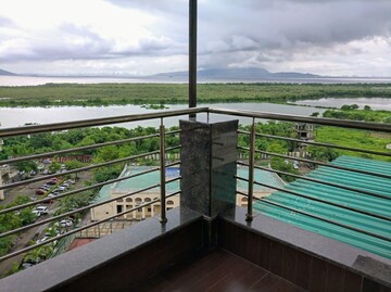Balcony in 3 BHK Penthouse at NRI Complex Phase I, Seawoods Sector 58 – for Rent