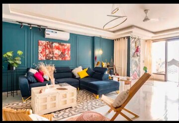 Living Room in 2.5 BHK Builder Floor at Freedom Fighters Enclave – for Rent