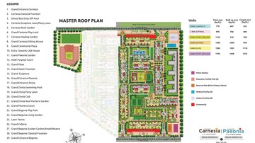 Master Plan in 3 BHK Apartment at Prateek Grand City, Siddharth Vihar – for Rent