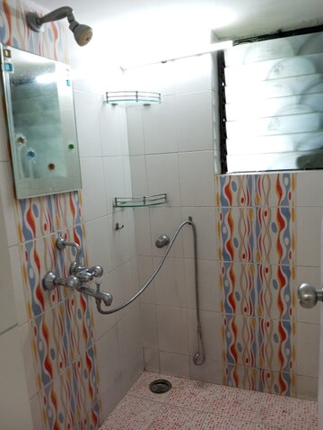 Bathroom in 1 BHK Apartment at Green Meadows Bluilding 2 Chs Ltd, Kandivali East – for Rent