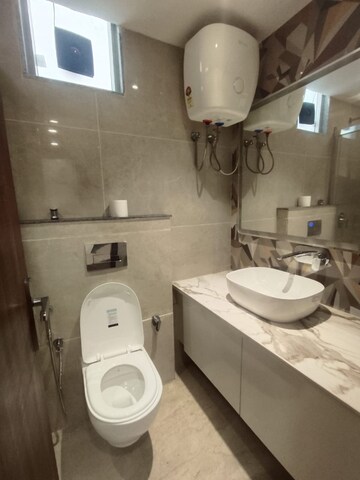 Bathroom in 3 BHK Builder Floor at Unitech Woodstock Floors, Sector 50 – for Rent
