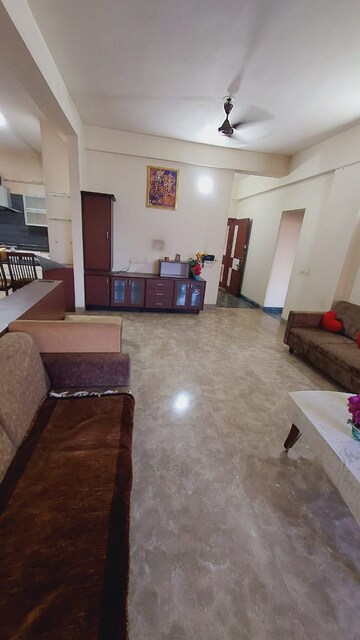 Living Room in 4 BHK Apartment at Bodakdev – for Rent