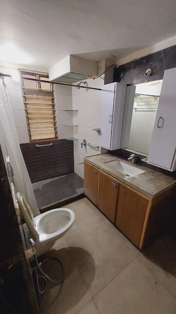 Attached Bathroom in 4 BHK Apartment at Bodakdev – for Rent