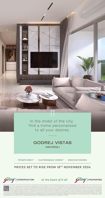 2 BHK Builder Floor For Resale in Godrej Vistas Vikhroli East Mumbai  7999067