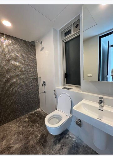 Attached Bathroom in 3 BHK Apartment at Lodha Kiara, Worli – for Rent