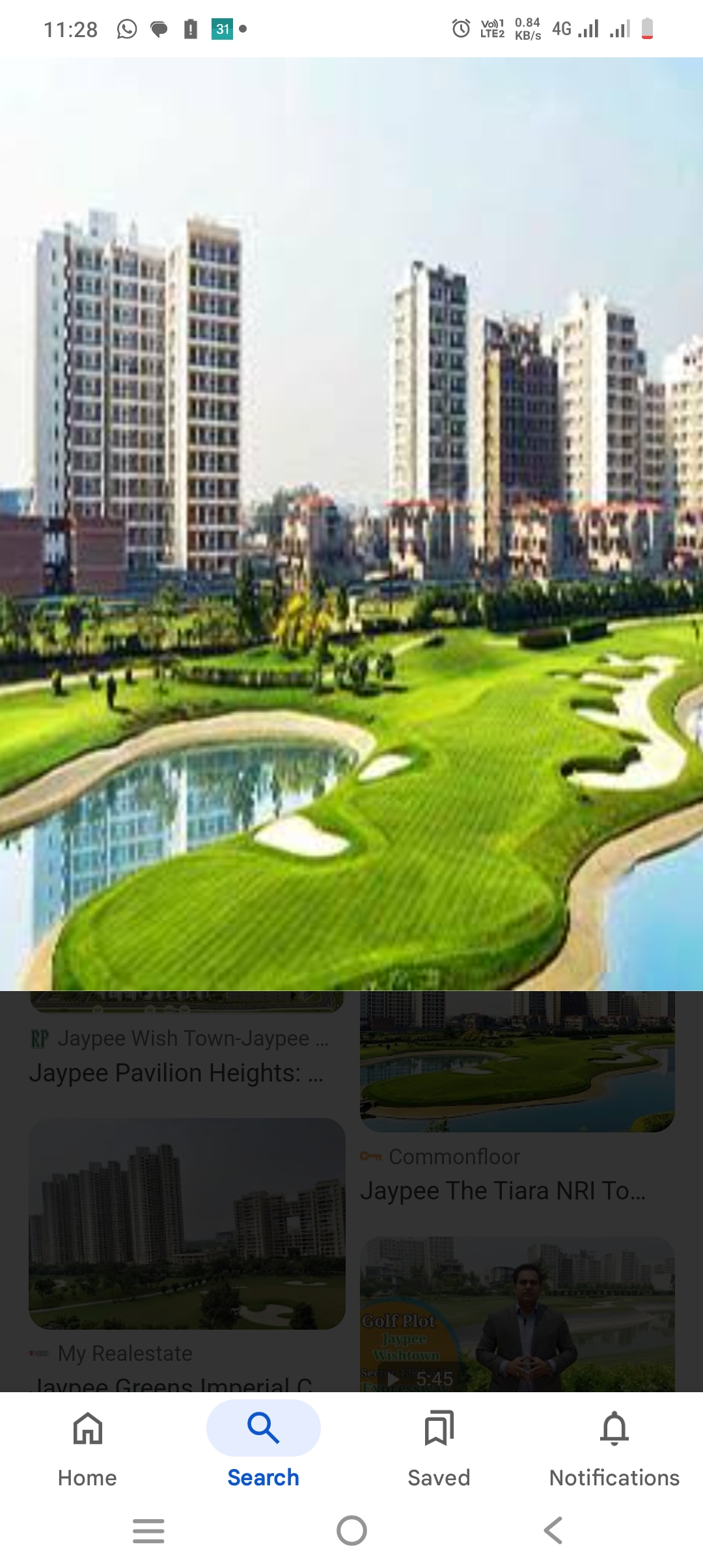 3 BHK + Servant Room,Study Room Apartment For Sale in Jaypee Pavilion Heights IV