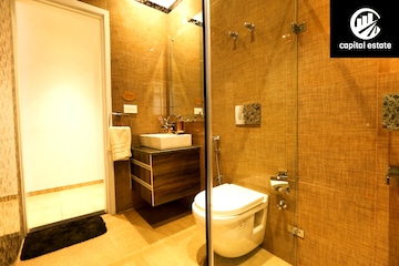 Bathroom in 3 BHK Apartment at Sushma Crescent, Dhakoli Village – for Sale