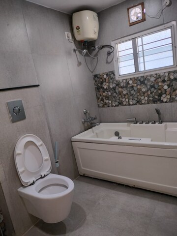 Bathroom in 3 BHK Apartment at Jayabheri The Summit, Narsingi – for Rent