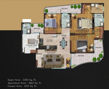 Master Plan in 3.5 BHK Apartment at Oxirich Chintamani, Sector 103 – for Sale
