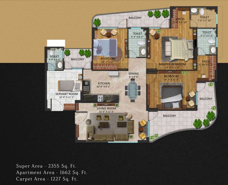 Master Plan, oxirich-chintamani 3.5 Bedroom 2355 Sq.Ft. Apartment In Sector 103 Gurgaon 7999649