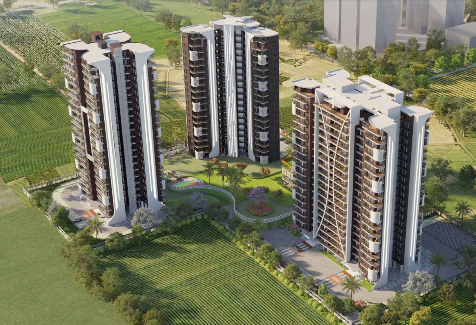 3.5 BHK + Servant Room 2355 Sq.Ft. Apartment in Oxirich Chintamani