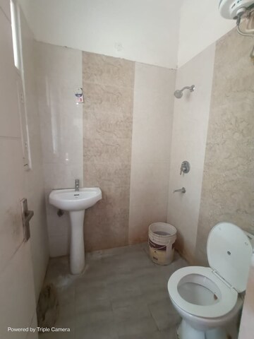 Bathroom in 3 BHK Apartment at Dhakoli Village – for Rent