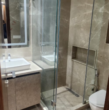 Bathroom in 3 BHK Builder Floor at Green Park – for Sale