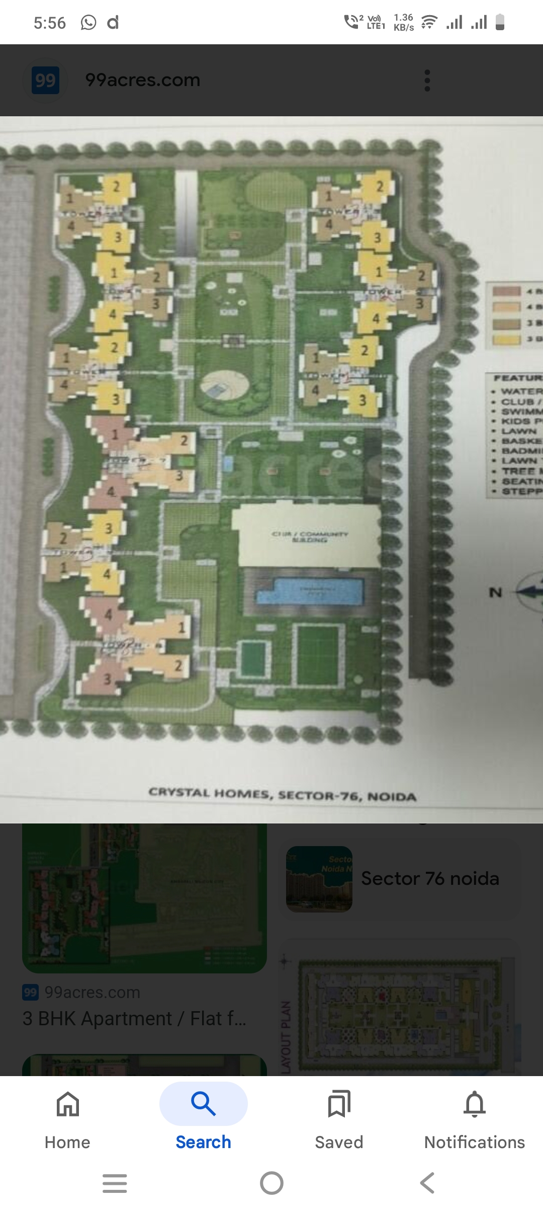 4 BHK + Servant Room,Study Room Apartment For Sale in Amrapali Crystal Homes